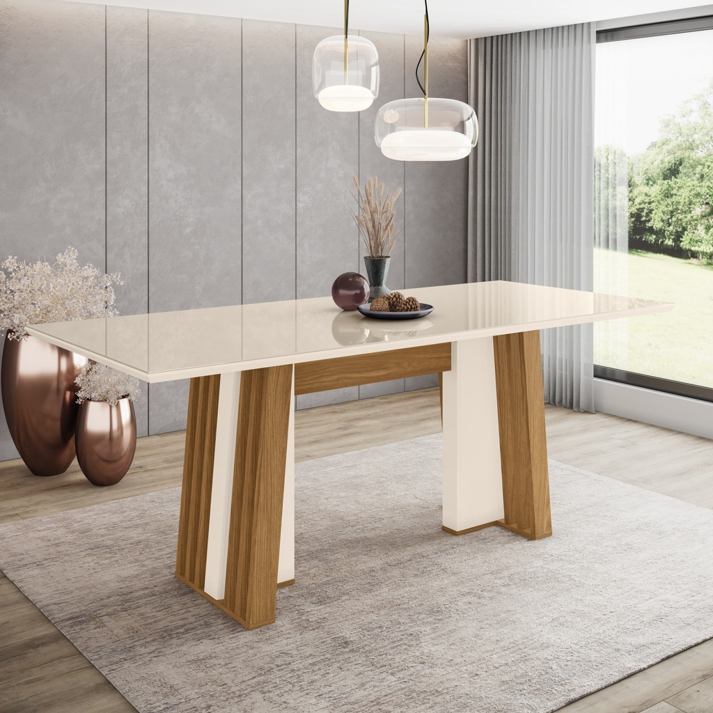 [TABLE-SC55-129] TABLE CREM/BOIS STELA 2000X800X900 