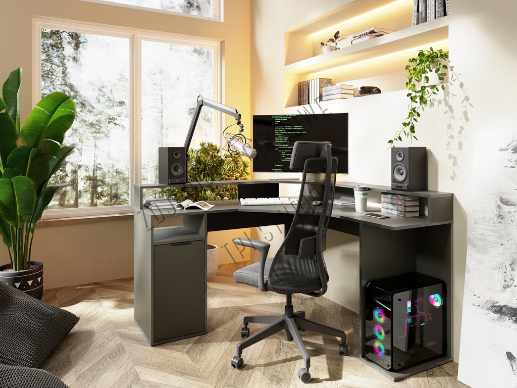 [BUREAU-CARBON] BUREAU ANGLE GAMING    CARBON  139X88,7X139	