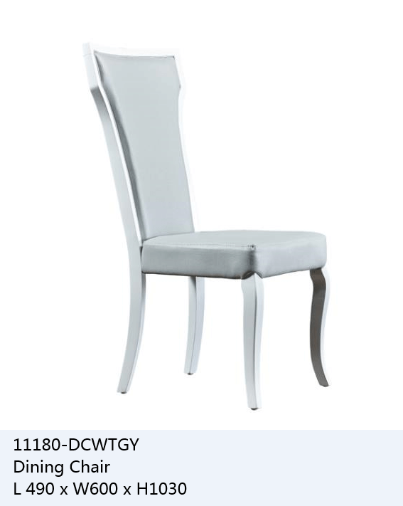 [CHAISE-11180CHAISE] CHAISE GRIS BLANC REF 170 49*60*103