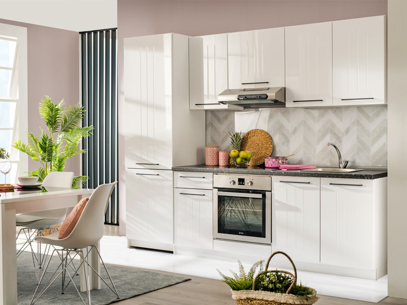 [CUISINE-MILENACUISINE] CUISINE MILENA REF  1205  11008336 195*57*214   ( WORKTOP 195 (8376))