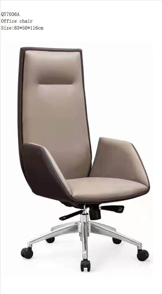 [CHAISE-QY-7036] CHAISE DE BUREAU BEIGE  63*50*116  REF 1165
