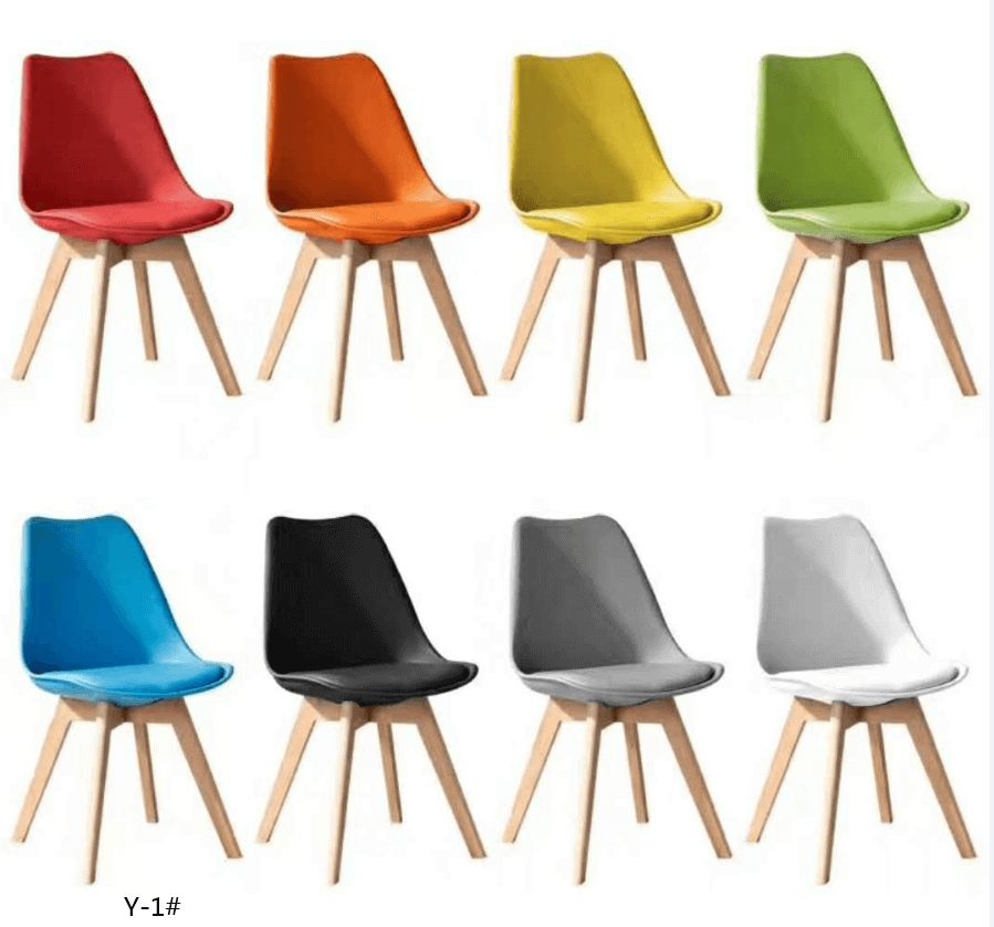 [CHAISE-Y-1BLANC] CHAISE SCANDINAVE REMBOURREE BLANCHE