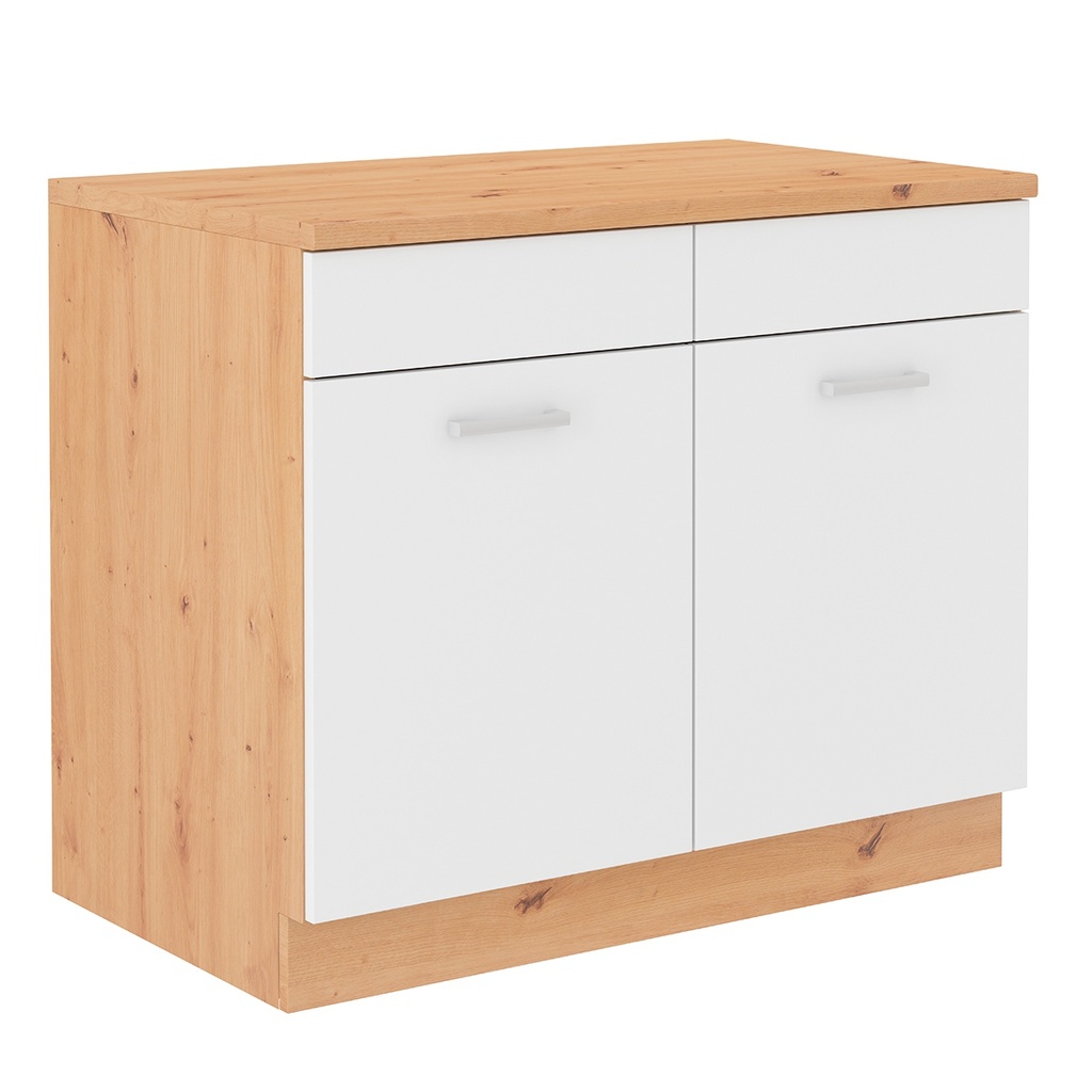 [MARIA-BUFFETBAS-chene] MARIA BUFFET BAS POUR CUISINE 1M