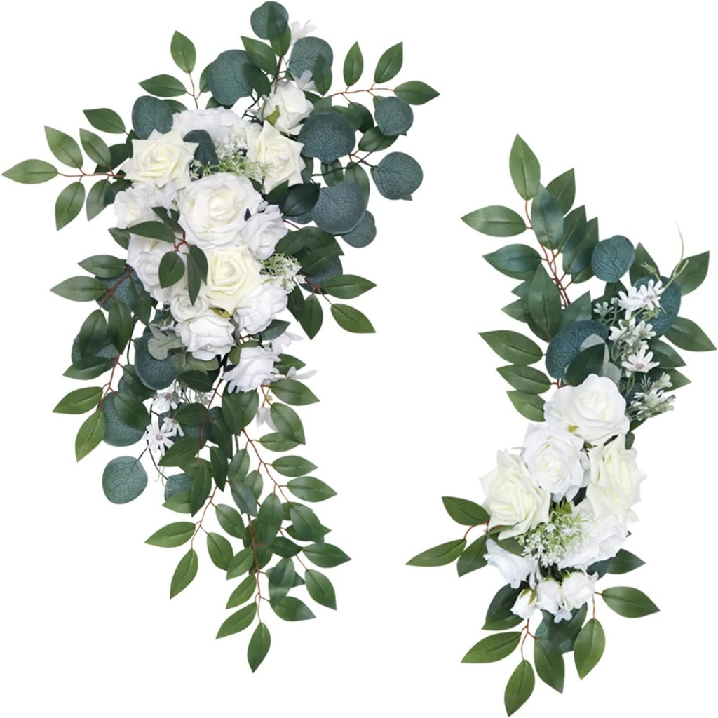 [FLEUR-ARCHE-PM] 2 FLEURS POUR ARCHE 66*22/45*15  2 COULEURS 