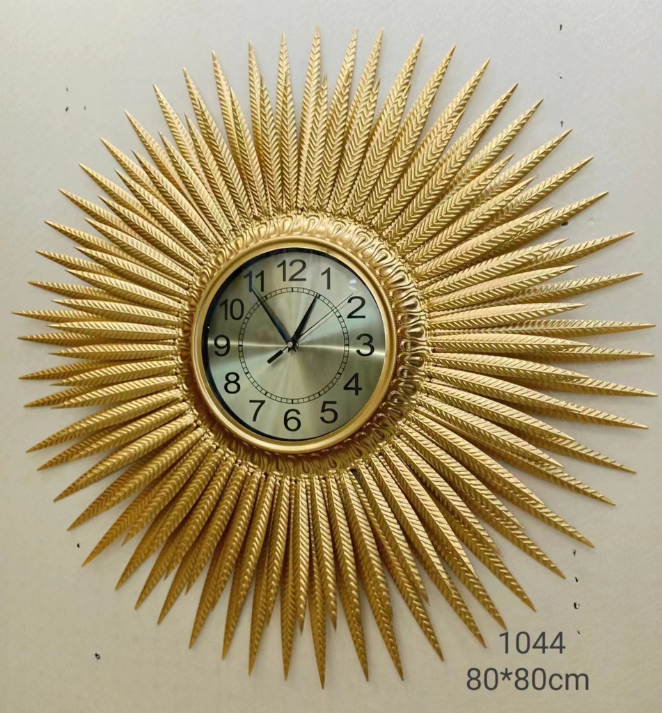 MONTRE MUR 1044  80CM ARGENT/OR